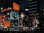 オリジナルのシュワちゃん３Dのニューヨークのタイムズスクエアのデータ